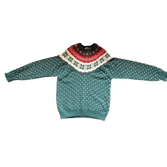 Vintage Northern Reflections Fair Isle Sweater Nordic  Christmas Unisex - Picture 9 of 10